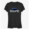 Tees * | Promo Nope Logo Cloud Girls T-Shirt Black