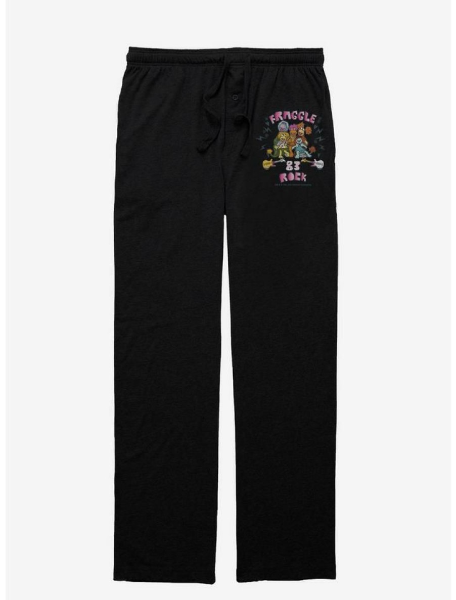 Guys * | Deals Jim Henson'S Fraggle Rock Fraggle Rock 83 Pajama Pants Black