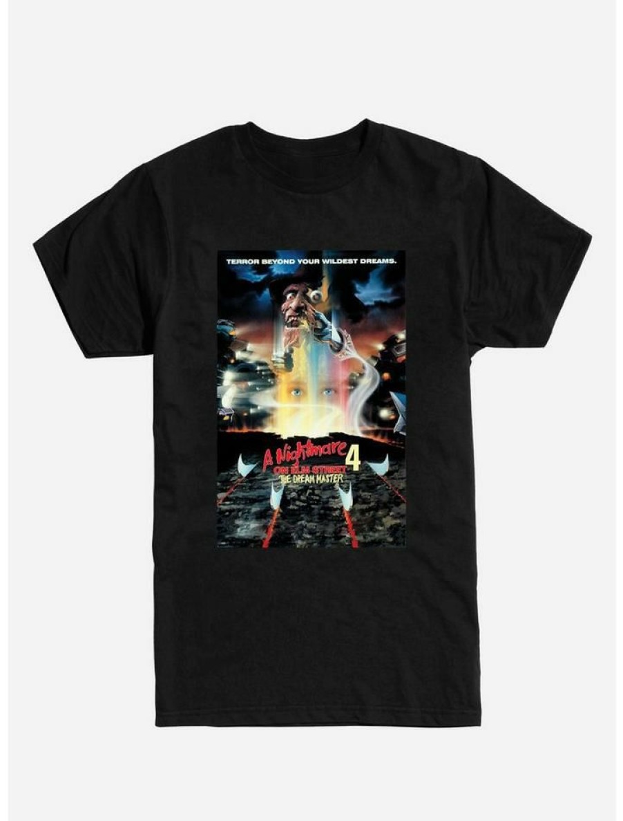 Guys * | Wholesale A Nightmare On Elm Street Dream Master Poster T-Shirt Black