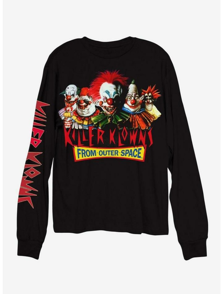 Guys * | Promo Killer Klowns From Outer Space Poster Long-Sleeve T-Shirt Black