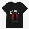 Tees * | Wholesale Carrie 1976 Silhouette Splatter Girls T-Shirt Plus Size Black