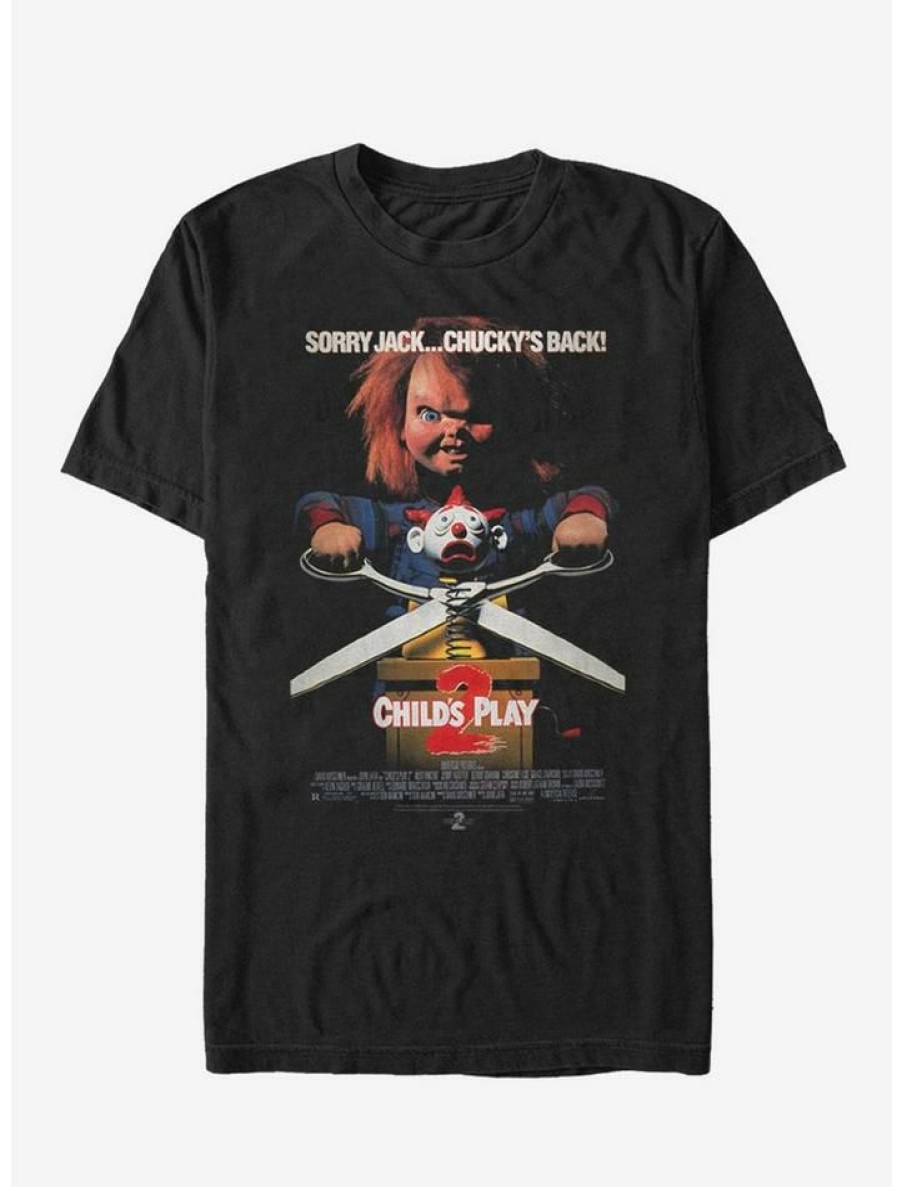 Guys * | Budget Chucky Childs Play 2 Poster T-Shirt Black