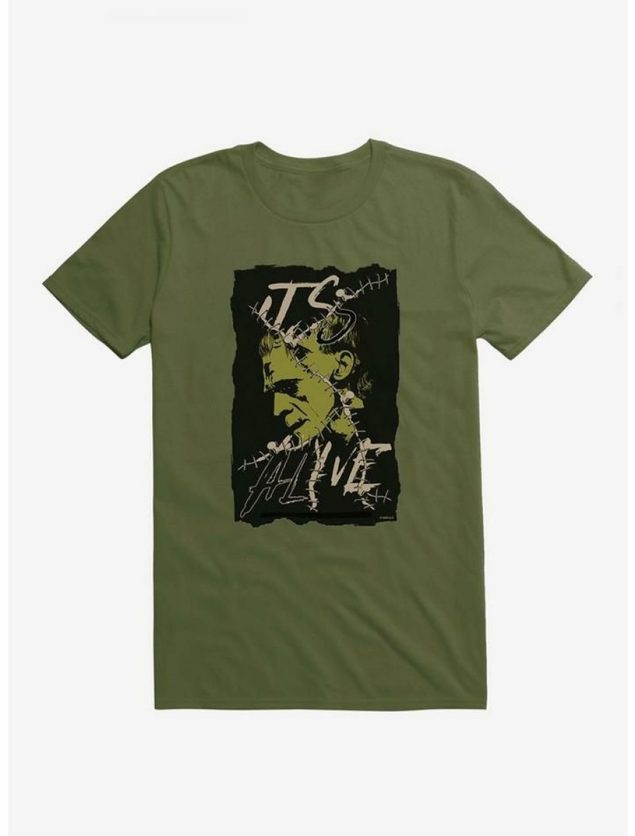 Guys * | Outlet Universal Monsters Frankenstein Alive Portrait T-Shirt