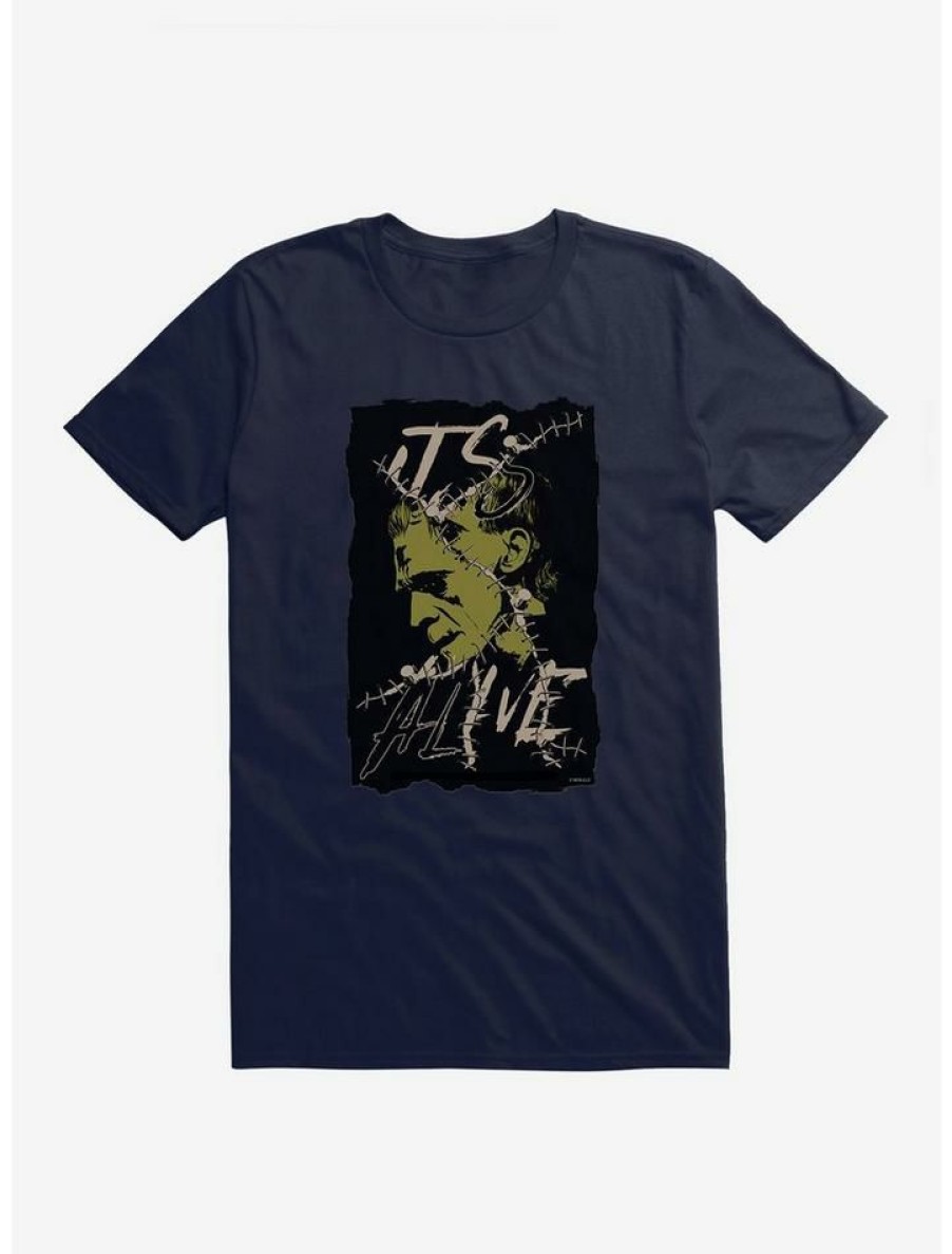 Guys * | Outlet Universal Monsters Frankenstein Alive Portrait T-Shirt