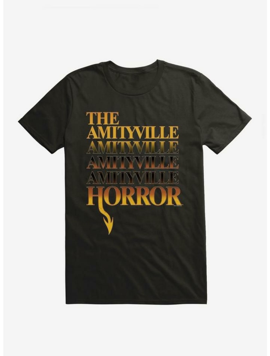 Guys * | Coupon The Amityville Horror Logo T-Shirt Black