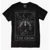 Tees * | Brand New The Crow Tarot Card Boyfriend Fit Girls T-Shirt Multi