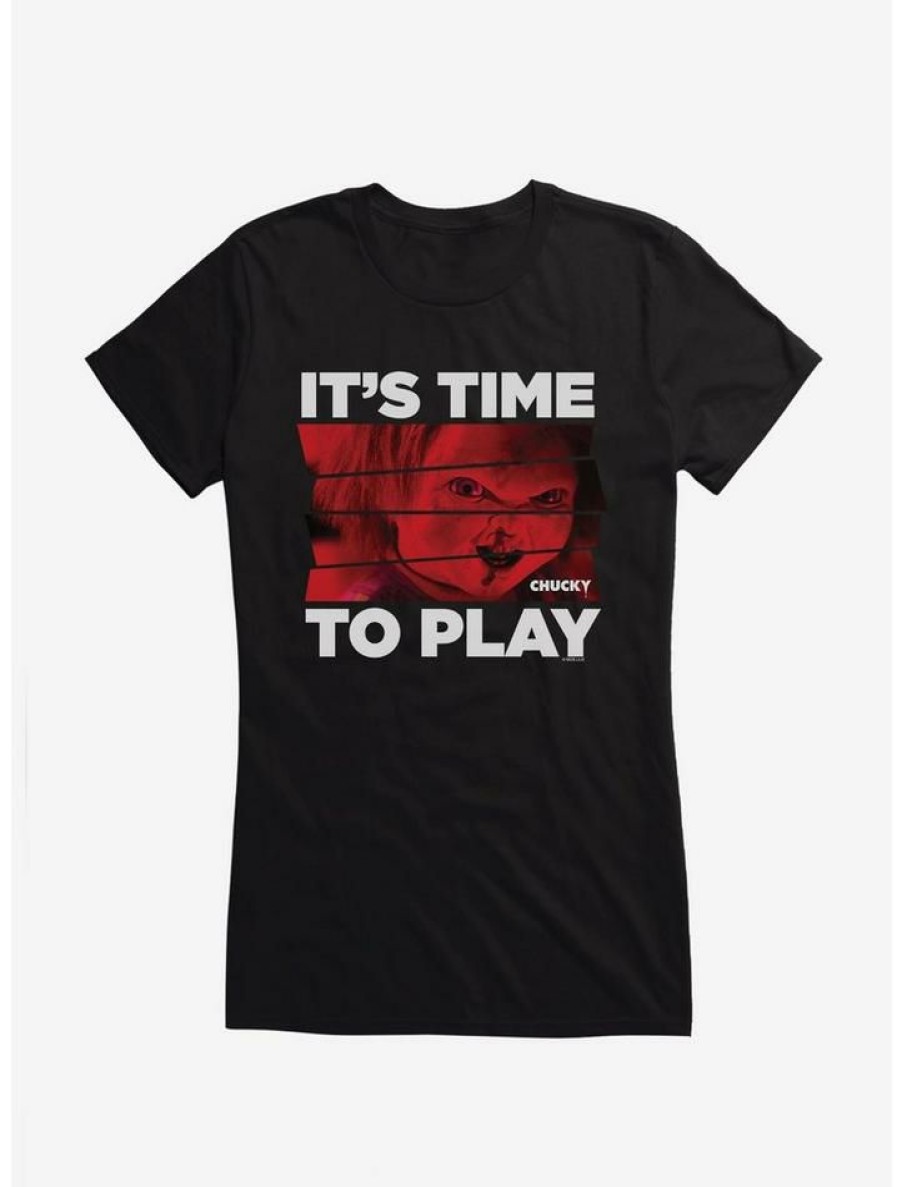 Tees * | Best Sale Chucky Time To Play Girls T-Shirt