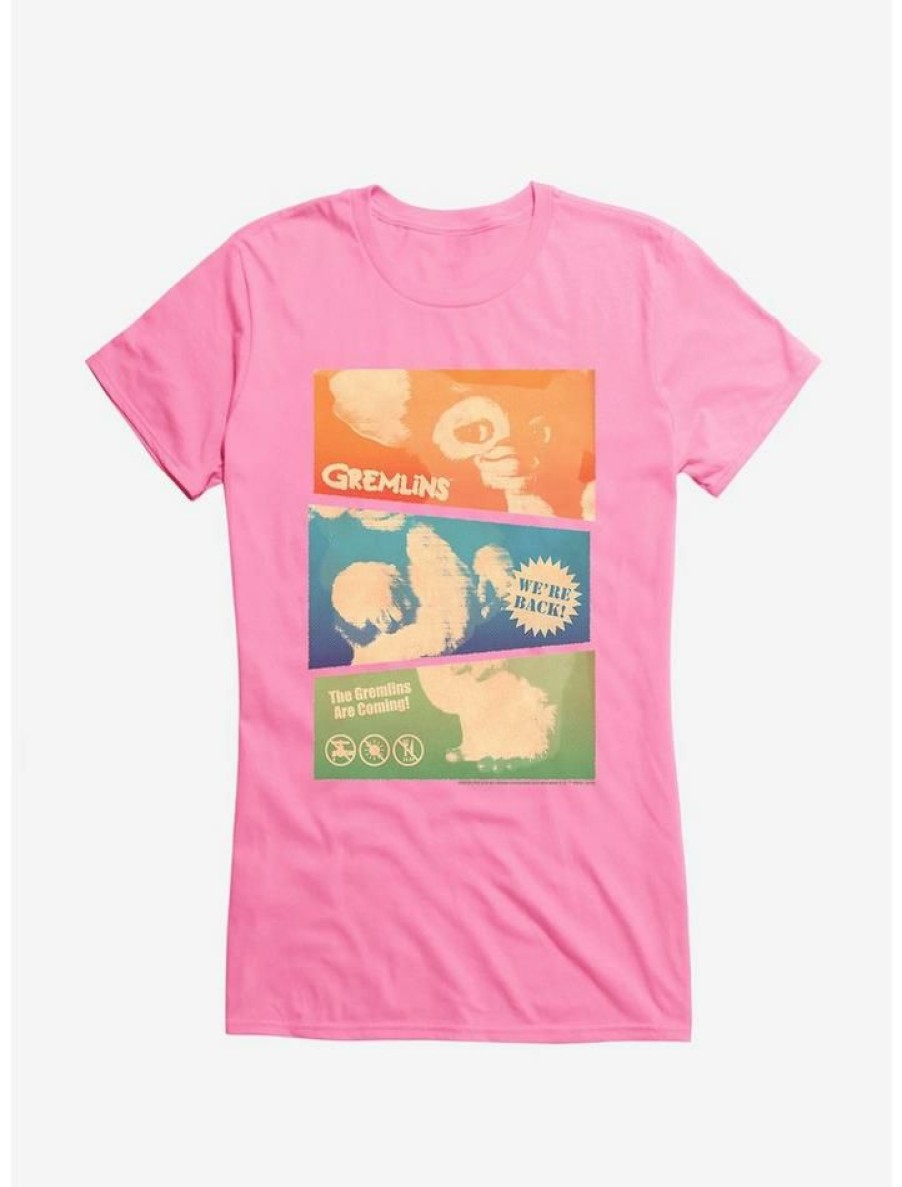 Tees * | Budget Gremlins Gizmo Collage Girls T-Shirt