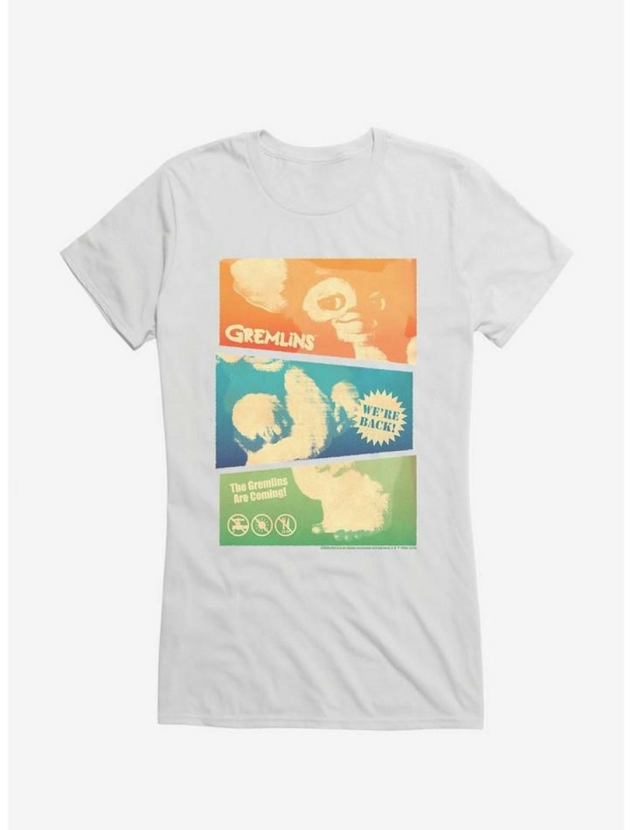 Tees * | Budget Gremlins Gizmo Collage Girls T-Shirt