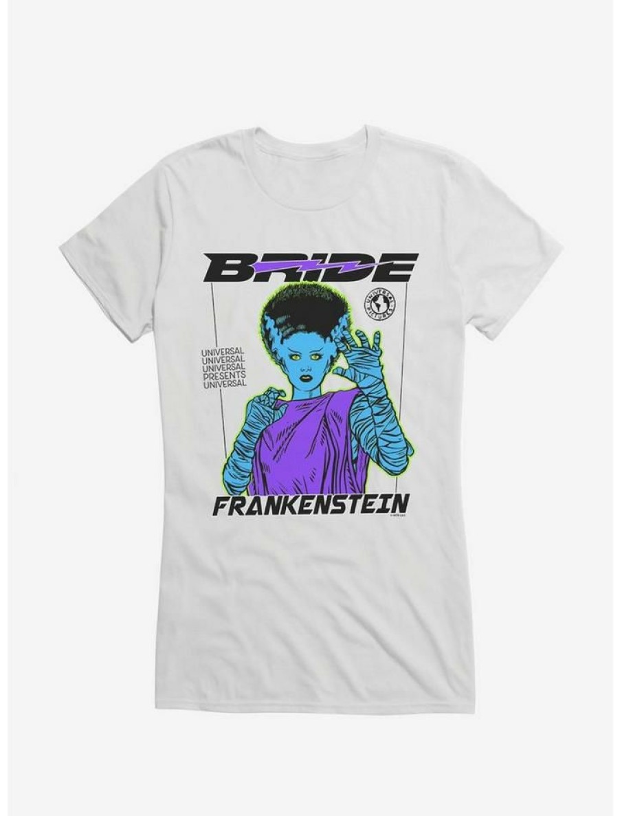 Tees * | Budget Universal Monsters Bride Of Frankenstein Sca Girls T-Shirt