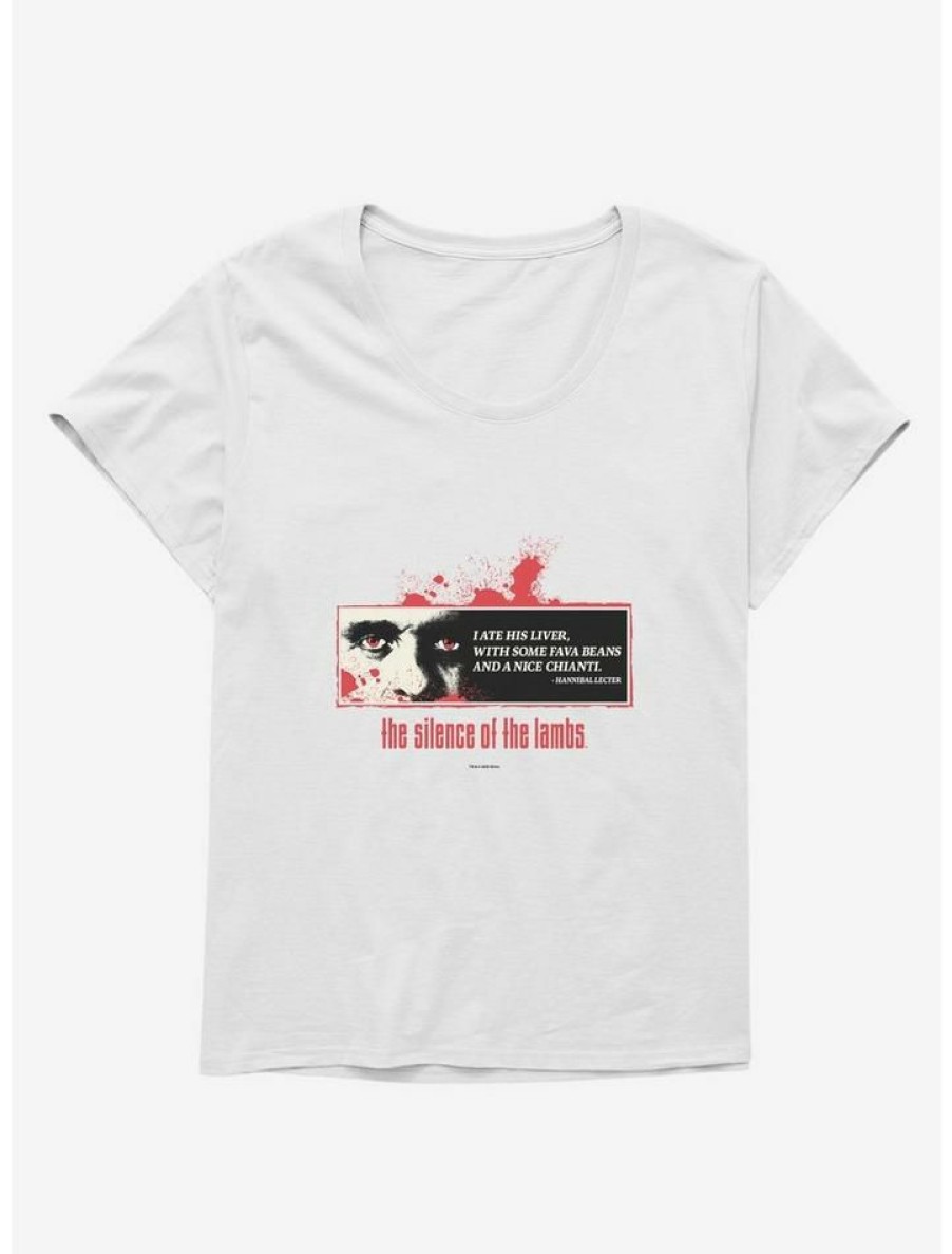 Tees * | Best Sale The Silence Of The Lambs I Ate His Liver Girls T-Shirt Plus Size