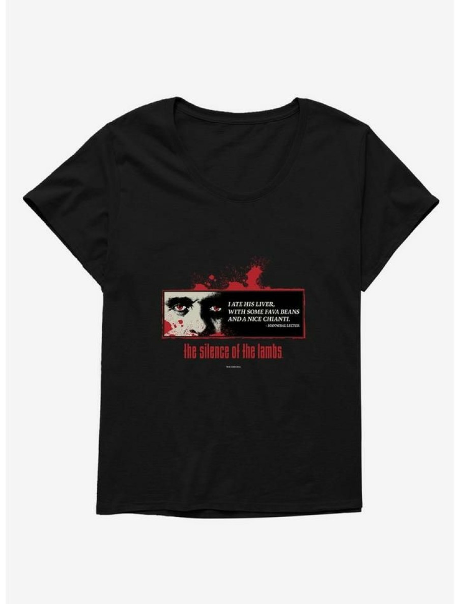 Tees * | Best Sale The Silence Of The Lambs I Ate His Liver Girls T-Shirt Plus Size