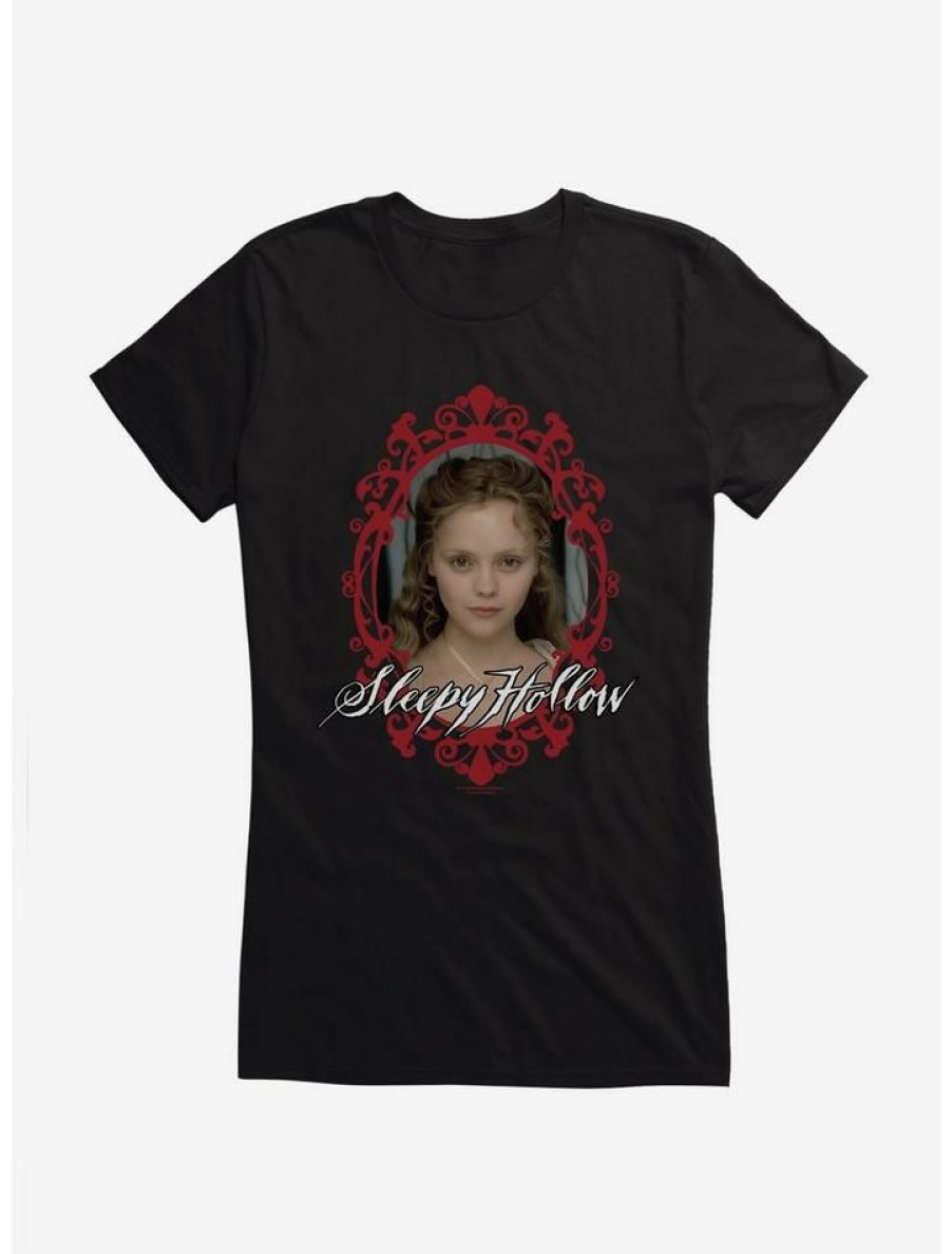 Tees * | Outlet Sleepy Hollow Katrina Val Tassel Girls T-Shirt Black