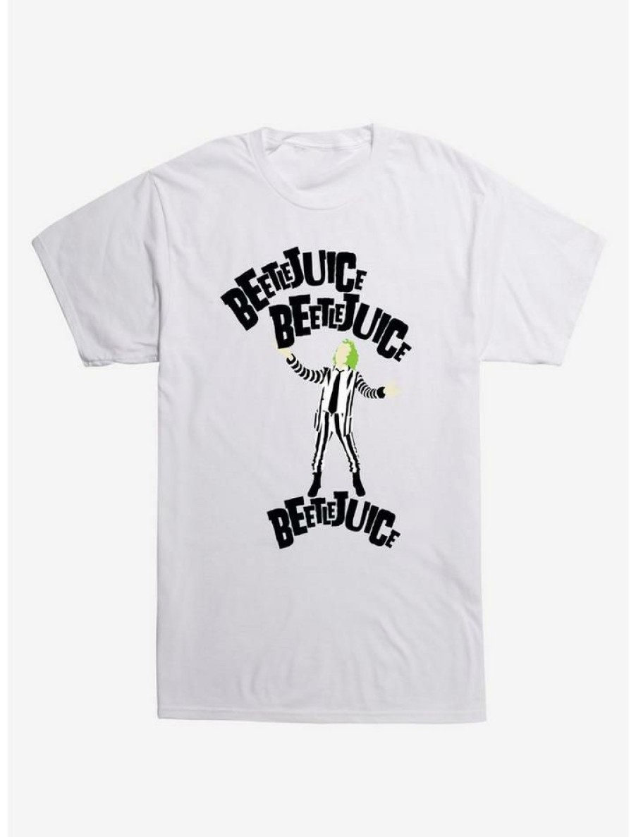 Guys * | New Beetlejuice Beetlejuice T-Shirt White