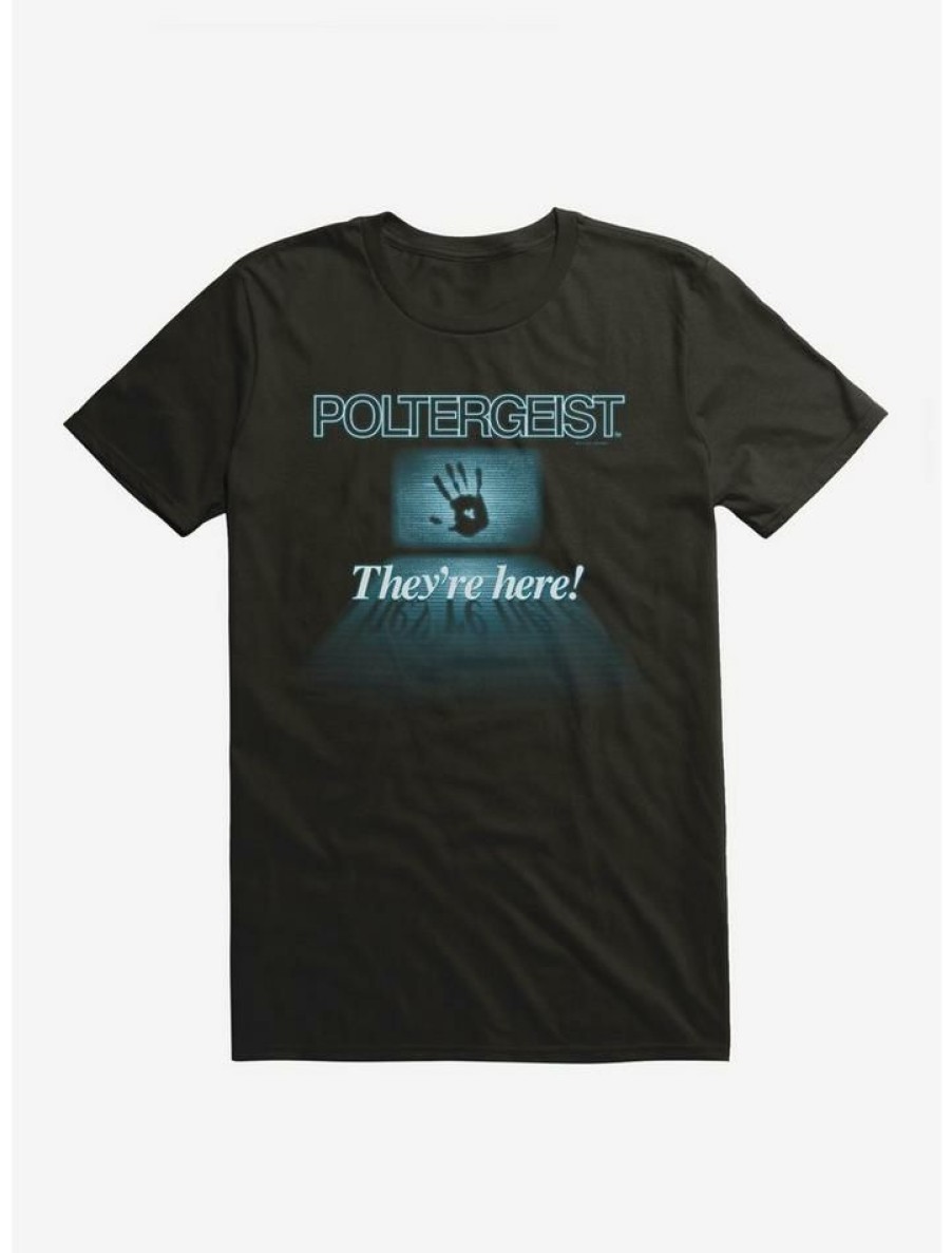 Guys * | New Poltergeist They'Re Here! T-Shirt Black