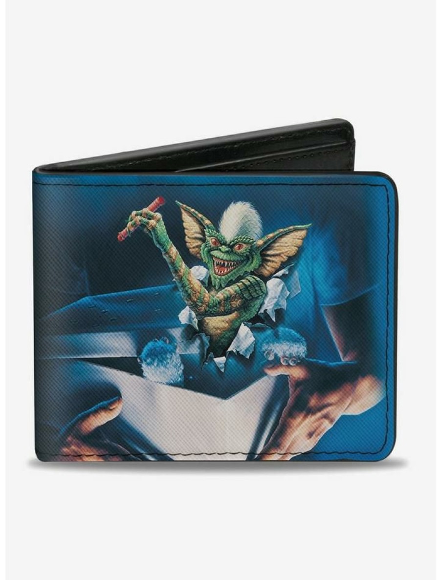 Backpacks & Bags * | Budget Gremlins Stripe Pose In Box Bifold Wallet