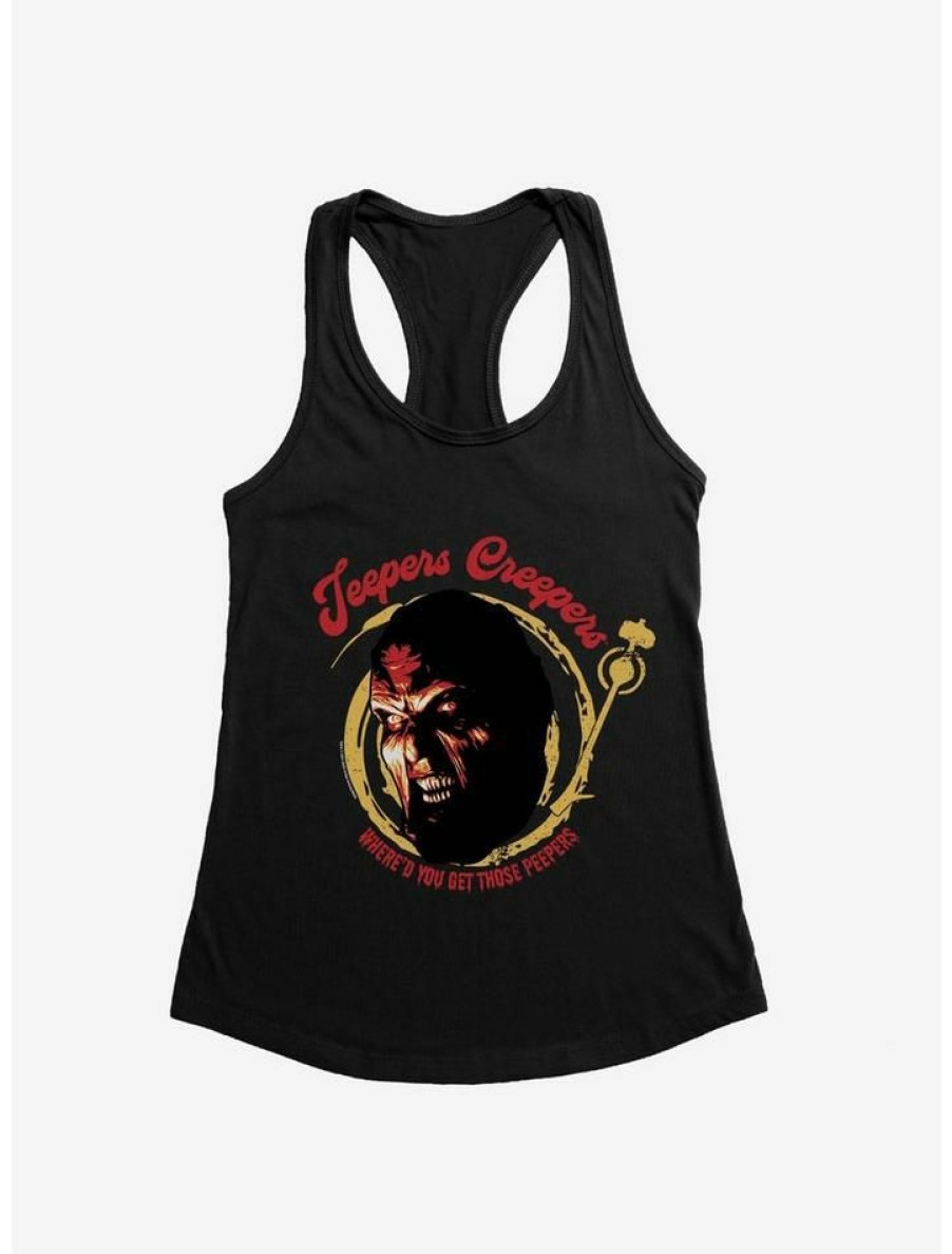 Girls * | Deals Jeepers Creepers Peepers Girls Tank Black