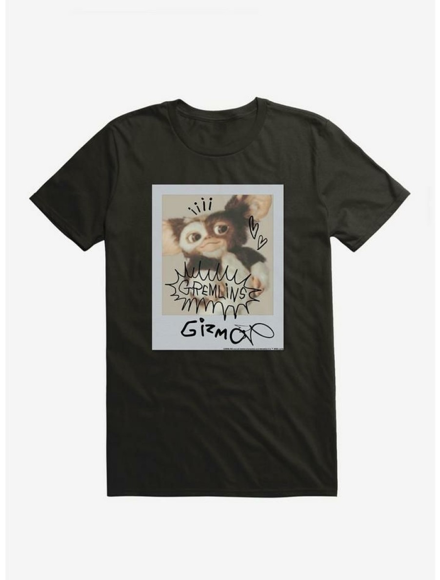 Guys * | Wholesale Gremlins Gizmo Polaroid T-Shirt