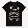 Tees * | Coupon Ouija Board Glow-In-The-Dark Boyfriend Fit Girls T-Shirt Multi