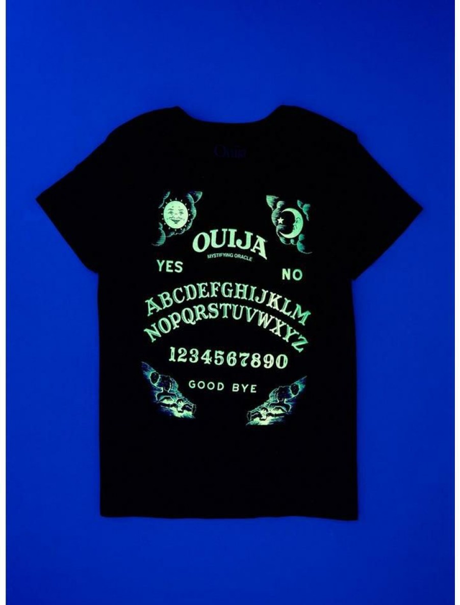 Tees * | Coupon Ouija Board Glow-In-The-Dark Boyfriend Fit Girls T-Shirt Multi