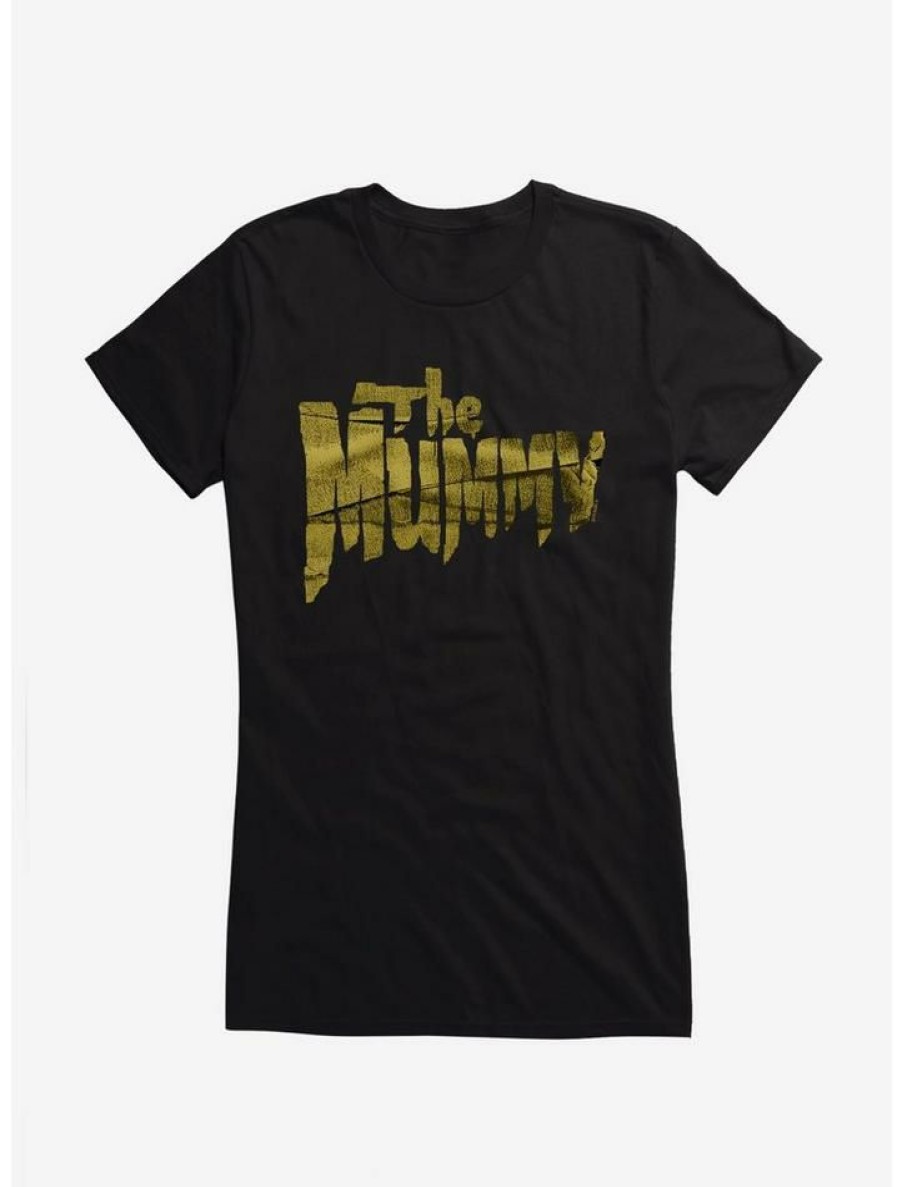 Tees * | Promo Universal Monsters The Mummy Wrapped Title Girls T-Shirt