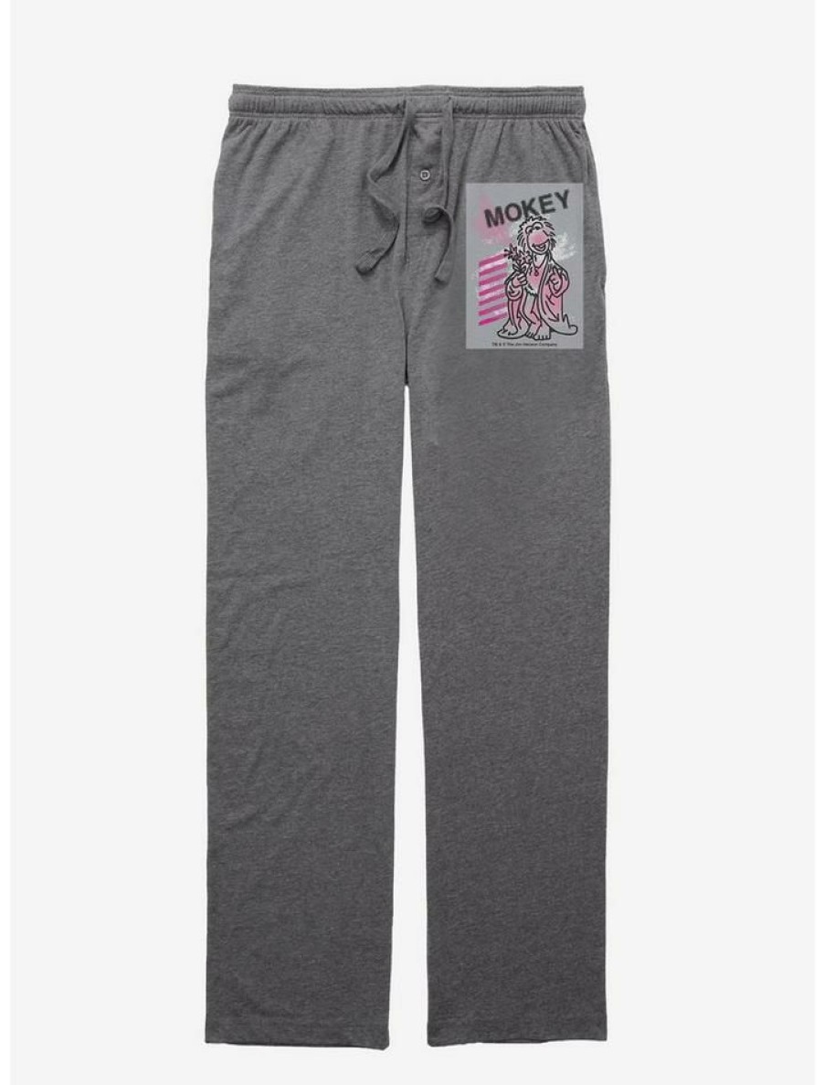 Guys * | Best Reviews Of Jim Henson'S Fraggle Rock Mokey Pajama Pants Graphite Heather