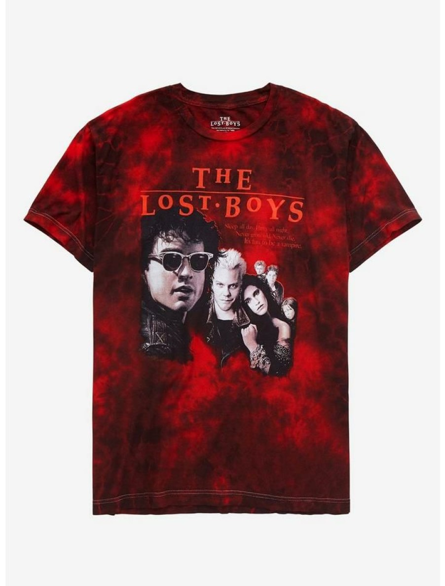 Tees * | New The Lost Boys Group Tie-Dye T-Shirt Black