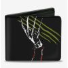 Backpacks & Bags * | Brand New A Nightmare On Elm Street Freddy Slash Bifold Wallet