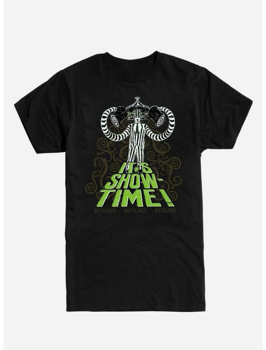 Guys * | Promo Beetlejuice It'S Showtime T-Shirt Black