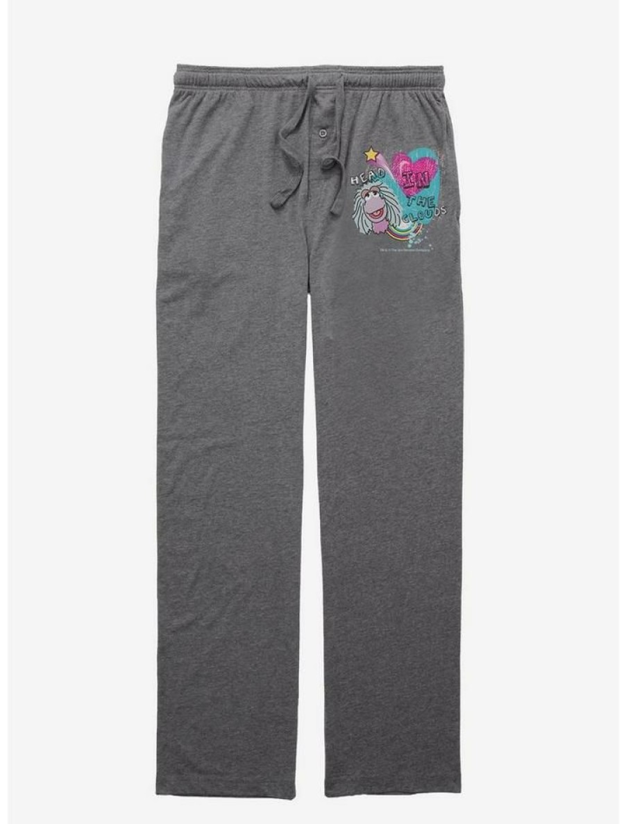 Guys * | Buy Jim Henson'S Fraggle Rock In The Clouds Pajama Pants Graphite Heather