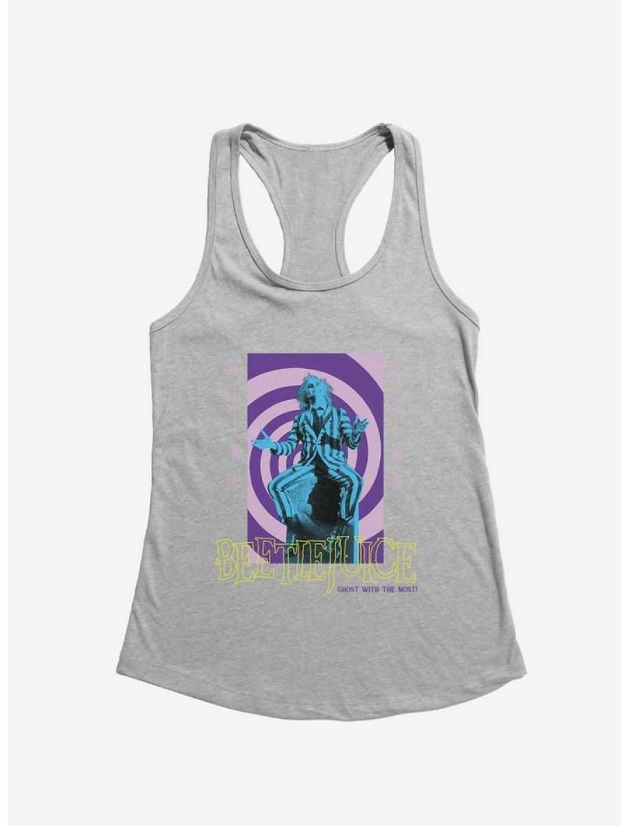 Girls * | Best Deal Beetlejuice Hypnotic Swirl Girls Tank