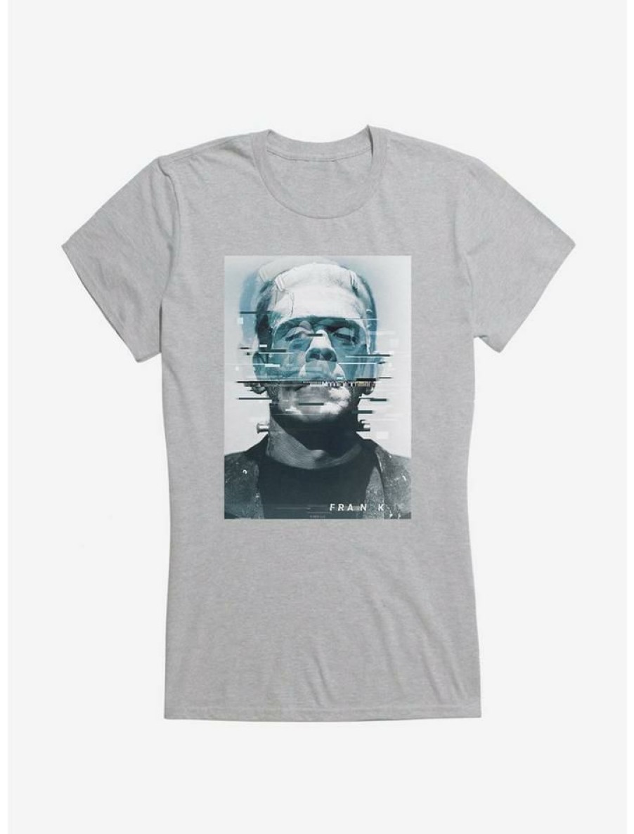 Tees * | New Universal Monsters Frankenstein Distorted Face Girls T-Shirt