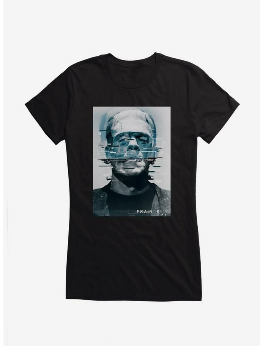 Tees * | New Universal Monsters Frankenstein Distorted Face Girls T-Shirt