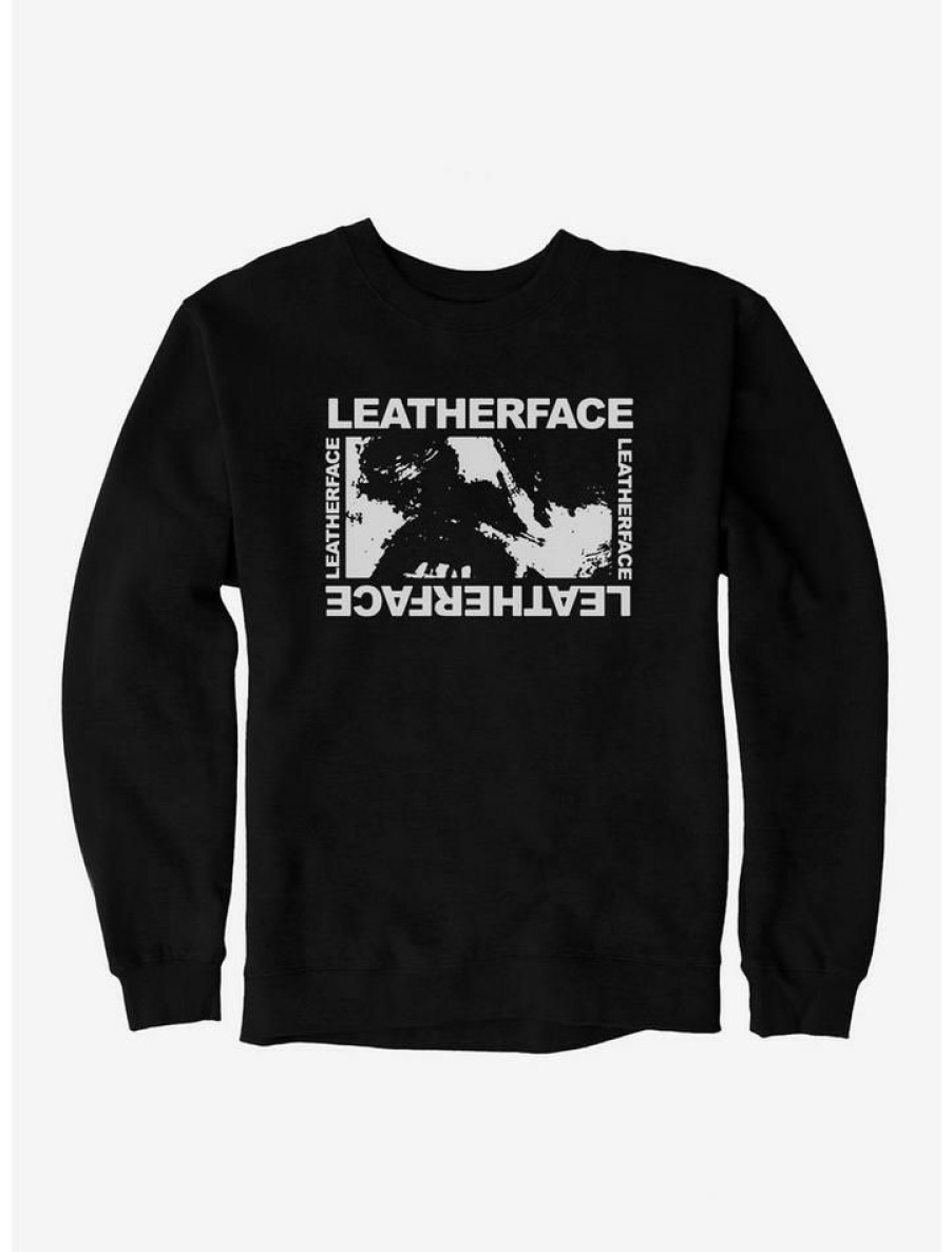 Guys * | Top 10 Texas Chainsaw Massacre Leatherface Lock Sweatshirt Black