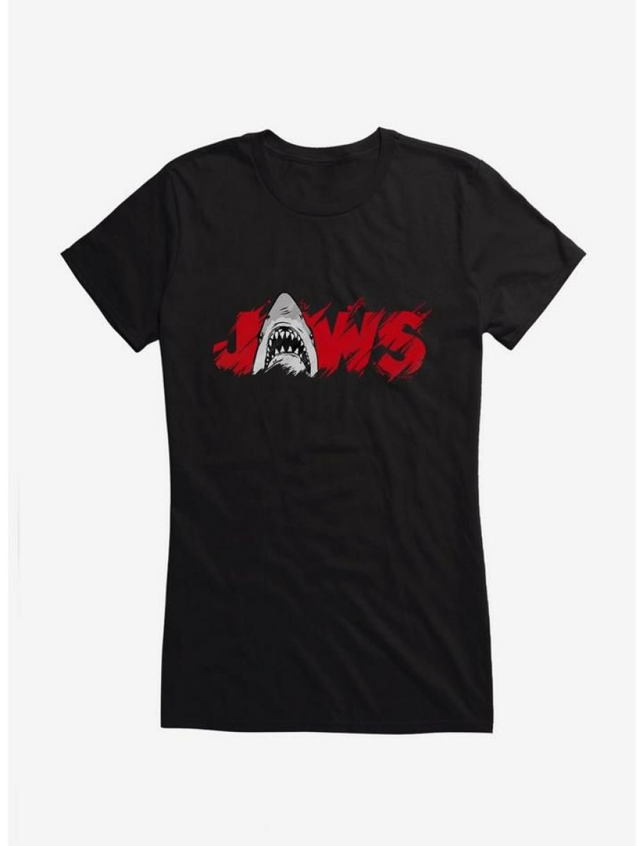 Tees * | Promo Jaws Classic Thrash Icon Script Girls T-Shirt