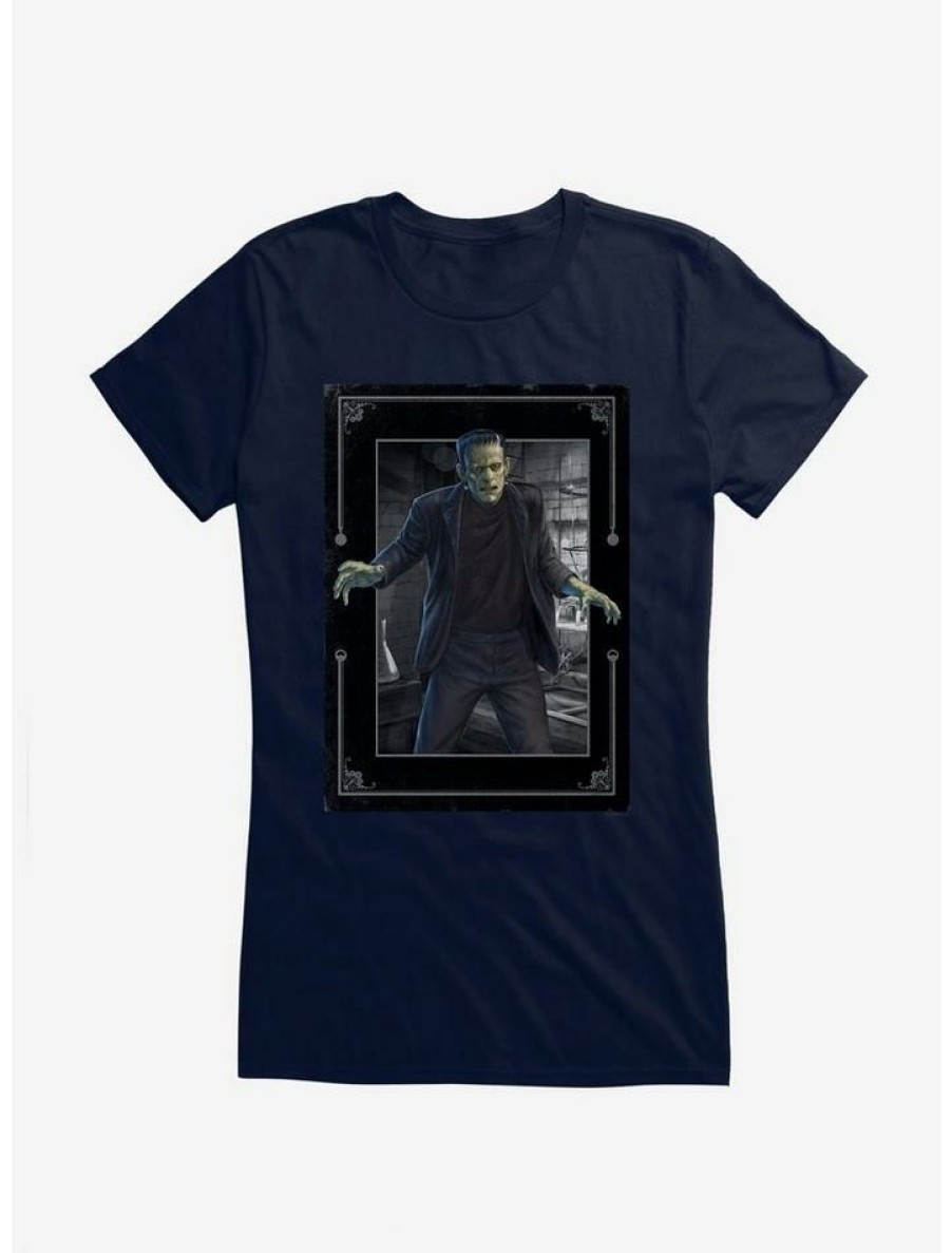 Tees * | Best Reviews Of Universal Monsters Frankenstein In The Lab Girls T-Shirt