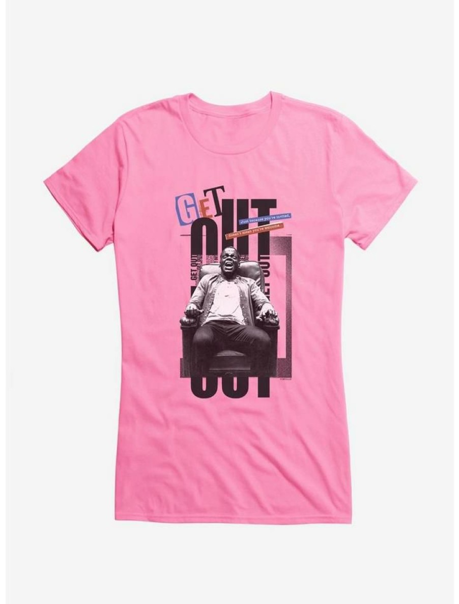 Tees * | Budget Get Out Just Because Girls T-Shirt