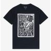 Tees * | Hot Sale Universal Monsters Bride Of Frankenstein Woodcut T-Shirt By Brian Reedy Black