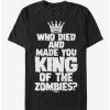 Guys * | Deals Shaun Of The Dead King Of Zombie T-Shirt Black