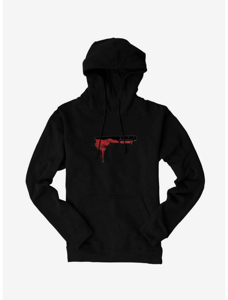 Guys * | Best Sale Chucky Red Rose Knife Hoodie