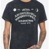 Guys * | Buy Ouija Board Mineral Wash T-Shirt Black