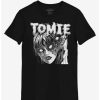 Guys * | Flash Sale Junji Ito Tomie Title Face T-Shirt Black