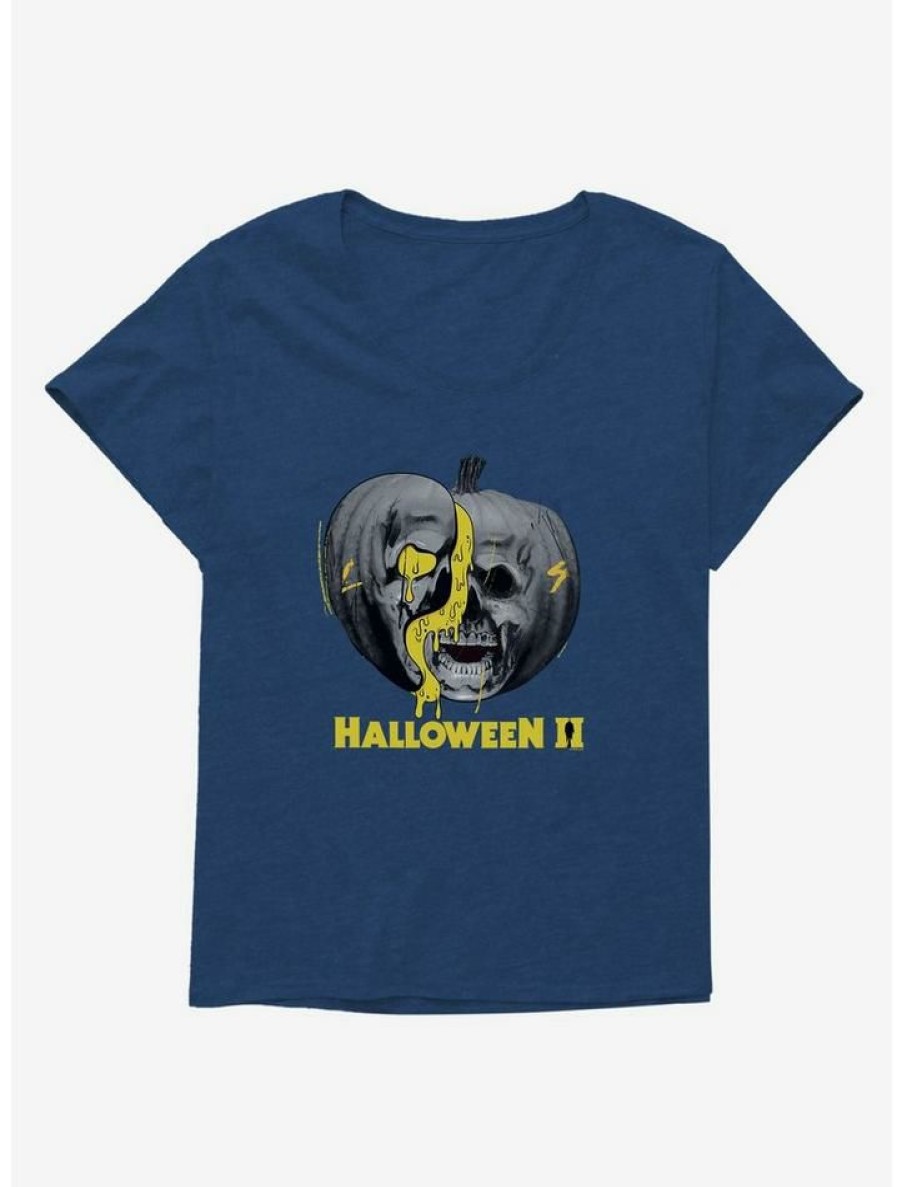 Tees * | Promo Halloween Ii Pumpkin Title Logo Girls T-Shirt Plus Size