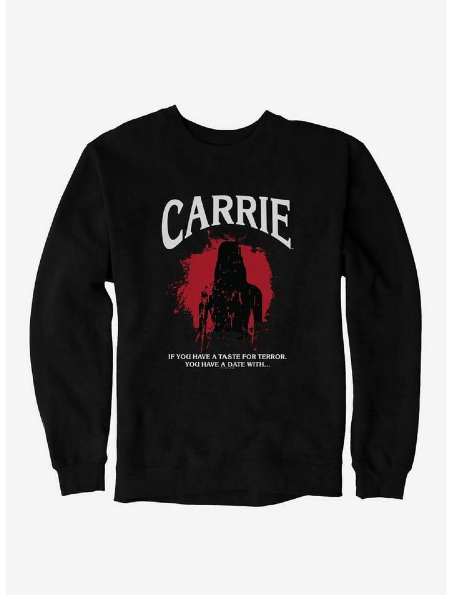 Guys * | Best Pirce Carrie 1976 Silhouette Splatter Sweatshirt Black