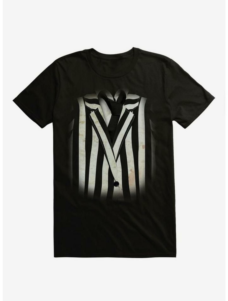 Guys * | Outlet Beetlejuice Suit Cosplay T-Shirt