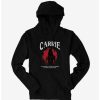 Guys * | Wholesale Carrie 1976 Silhouette Splatter Hoodie Black