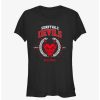 Tees * | Hot Sale Fear Street Sunnyvale Devils Girls T-Shirt Black