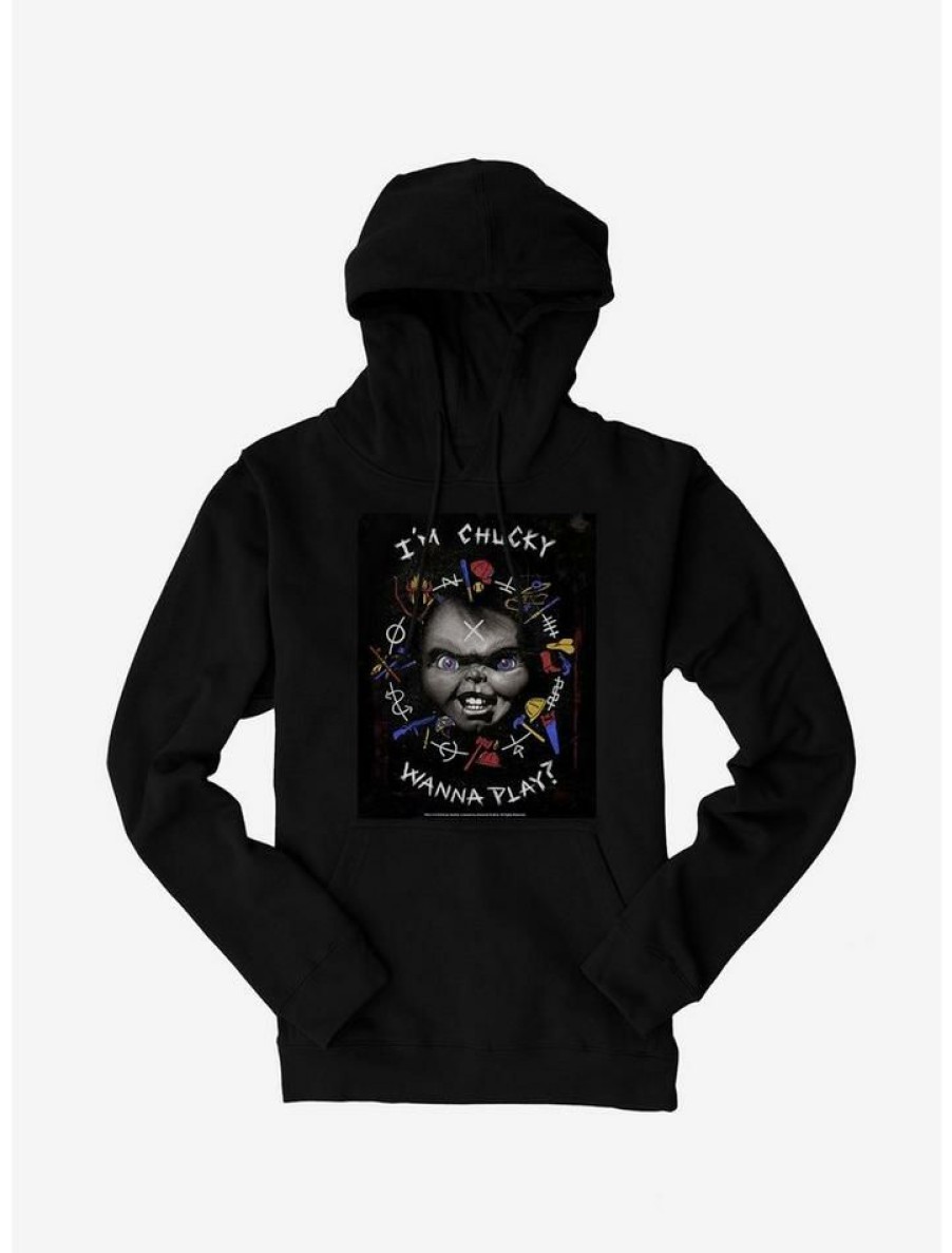 Guys * | Brand New Chucky Wanna Play Hoodie