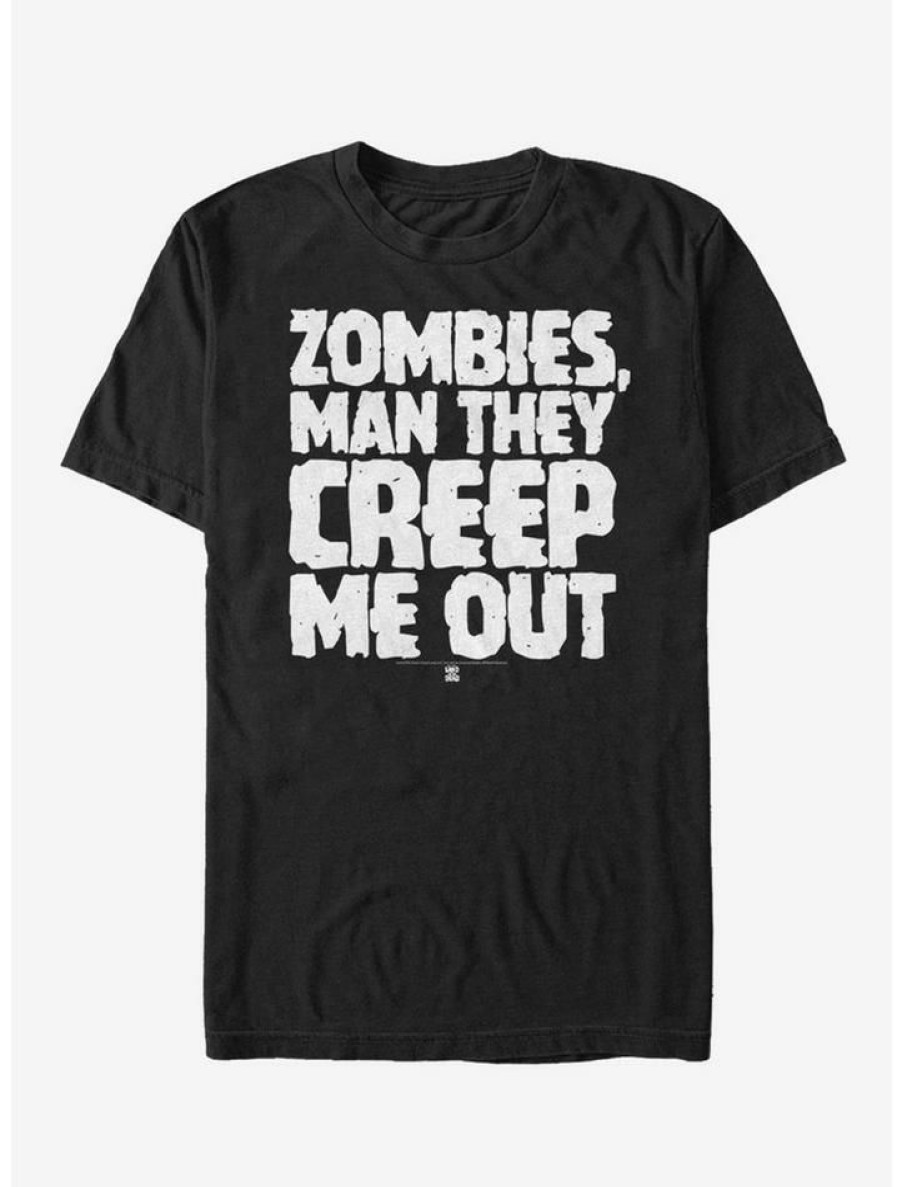 Guys * | Coupon Land Of The Dead Zombies Creep Me Out T-Shirt Black