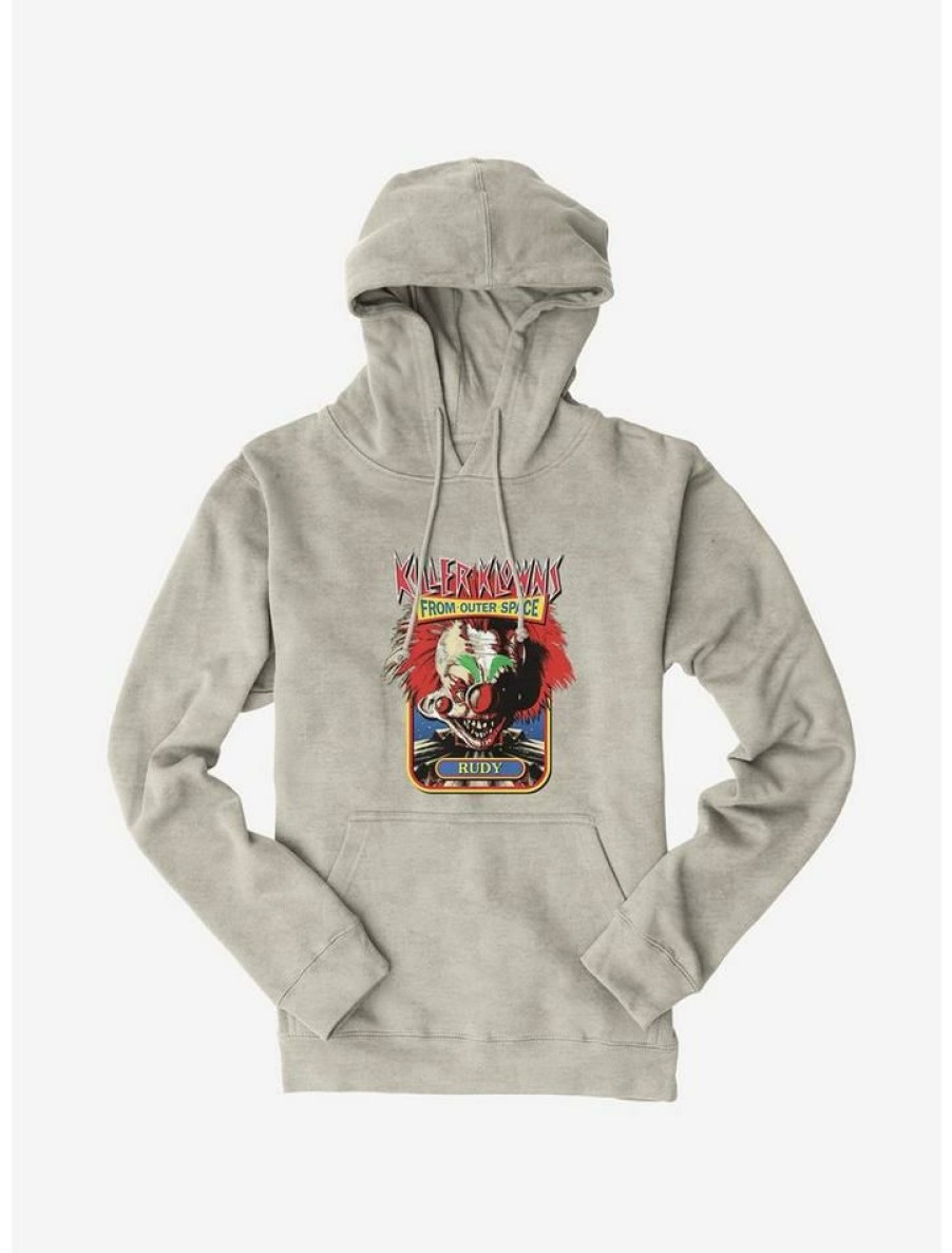 Guys * | Brand New Killer Klowns From Outer Space Rudy Hoodie Oatmeal Heather